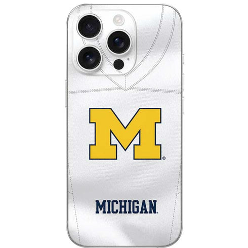 University of Michigan White Jersey iPhone 16 Pro Skin